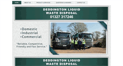 Desktop Screenshot of deddington-liquidwaste.co.uk