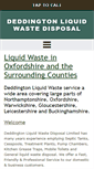 Mobile Screenshot of deddington-liquidwaste.co.uk